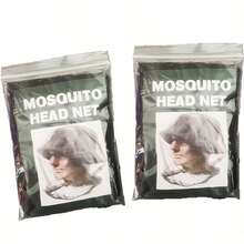 Set 3 buah (1 Kelambu dengan Masker Wajah dan 2 Pengait) Kelambu Serangga Tugas Berat, Jaring Halus Dapat Menghalangi Serangga, Ideal untuk Topi, Memancing dan Berburu - Mencegah Nyamuk, Lalat dan Serangga Terbang Kecil Masuk - Sempurna untuk Berkemah - MultiWarna - View 9