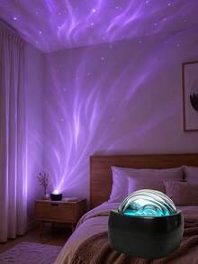 1pc Aurora LED Projector Night Light, USB Powered, Multi-Color Northern Lights Projector With Remote Control, Adjustable Brightness - Bedroom, Living Room Decor LED Light, Halloween, Christmas Decoration - Multicolor - View 13