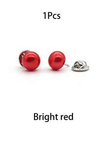 1pc Detachable No-Sew Brooch Button, Metal Pearl Pin, Suitable For Shirts, Weddings, Banquets, Daily Wear, Men's And Women's Fashion Accessories, Durable Shoe Decor Buckle - Multiple Styles - View 16