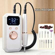 Electric Nail File | Low-Noise All-Copper Motor & Acrylic Gel Filing | Rechargeable & Cordless Portable | Suitable For Home, Salons & Travel | Electric Armor Grinding Machine|Professional Foot & Hand Care Tools|Perfect Gift For Women - Multicolor - View 15