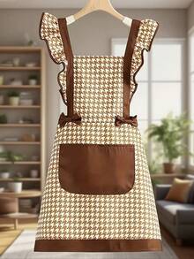 1pc Customizable Personalized Name Letter Embroidery Japanese & Korean Style Apron, Princess Maid Apron, Cute Apron For Home, Oil-Proof, Water-Resistant, Dirt-Resistant, Easy To Clean, Fade-Resistant, Wrinkle-Resistant, Wear-Resistant, Breathable And Comfortable, High-Density Polyester Fabric, Sweet Lolita Suspender Apron, Kitchen Apron For Home Cooking, Baking, Dessert Making And Housework Cleaning - Multicolor - View 7
