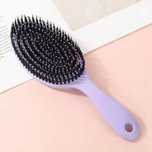 1pc Hair Filling Straight Hair Styling Comb, Professional Anti-Frizz Smoothing Tool, Wet & Dry Use, Unisex, Portable Travel Camping Vacation Hair Accessory - Multicolor - View 9