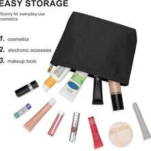 1pc Large Capacity Velvet Makeup Bag, Raspberry Pink. Suitable For Stationery, Cosmetics, Digital Products Storage, Travel Storage Bag, Makeup Bag, Makeup Box. Can Store Lipstick, Brushes, Skincare Products, Phone, Coins And Other Small Items, Suitable For Home, Gift, Vacation And Holiday (Halloween, Christmas) Use, With Multi-Functionality, Radiating Bohemian Style, Suitable For Beach Vacation, Bathroom Storage, Bedroom Display, Extra Large Capacity. - Multicolor - View 10