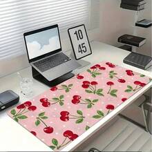 Cherry Polka Dot Gaming Mouse Pad - Featuring Non-Slip Rubber Base, Washable Surface, And Fun Design Suitable For Office, School, And Home Decor, Perfect For Your Keyboard And Mouse - Cherry Polka Dot - View 1