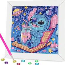 Disney Set Koleksi Lukisan Berlian Tema Lilo & Stitch Panini, Seni Berlian Bulat Penuh DIY, Berbagai Pola Lucu, Cocok Untuk Pemula, Dekorasi Dalam Ruangan Dan Hadiah Liburan (Bingkai Tidak Termasuk) - Set - View 6