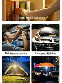 1pc Mini Portable LED Camping Light, LED Night Light, USB Light, Handheld Lantern, Emergency Light, Adjustable Brightness, 2400mAh Rechargeable Battery Powered, Hanging, Handheld, Magnetic - Handheld Lantern - View 7