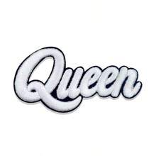 1pc/4pcs Multi-Color "Queen" Letter 3D Computer Embroidered Fabric Patch, Iron-On Embroidery Patch, Suitable For Jeans, Hats, Jackets, Backpacks - Holiday Decoration & Commercial Promotion - Small Business Wholesale Decor, Fabric Applique - 1pc-pink - View 8