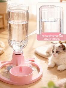 1pc Automatic Cat Water Fountain, Quiet Pet Water Dispenser, Portable Fun Water Design, Suitable For Travel Use Puppy Water Dispenser, Battery-Free, Perfect For Cats And Small Dogs, Ideal For Pet Owners, Great Gift For Christmas, Thanksgiving And New Year - Multicolor - View 5