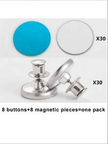 No-Drill Metal Fixing Clips, Curtain & Shower Curtain Hemming & Edging Snap Buttons, Wall & Door Universal Easy Installation, Multi-Scenario Use, Holiday Gift - one-size - View 12