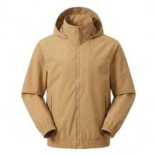 Timberland New Men's Outdoor Hiking Climbing Camping Hooded Windproof Jacket Sportswear - Khaki - View 2