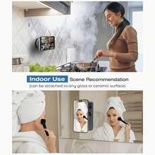 1PC 360° Rotating Suction Cup Car Phone Holder, Universal Magnetic Mount, Multi-Function Navigation Car Device Installation Bracket, Suitable For Car/Gym/Mirror/Smooth Surface, No Adhesive Suction Cup Phone Holder, Compatible With All Smartphones - Multicolor - View 4