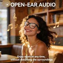 PEJE Kacamata Pintar dengan Kamera, Resolusi Tinggi 8MP, Terjemahan Aplikasi Real-Time, Asisten Suara, Audio Hi-Fi, Kamera Video Portabel, Kacamata Kamera Ultra Jernih, Baterai Tahan Lama 290mAh, Antarmuka USB, Kompatibel dengan iPhone dan Android, Hadiah Natal - View 9