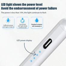 1pc Universal Capacitive Stylus Pen, Tablet/Phone Touch Screen Pen, Rechargeable Capacitive Pencil, Compatible With IPhone/HarmonyOS/Android Systems - Multicolor - View 6