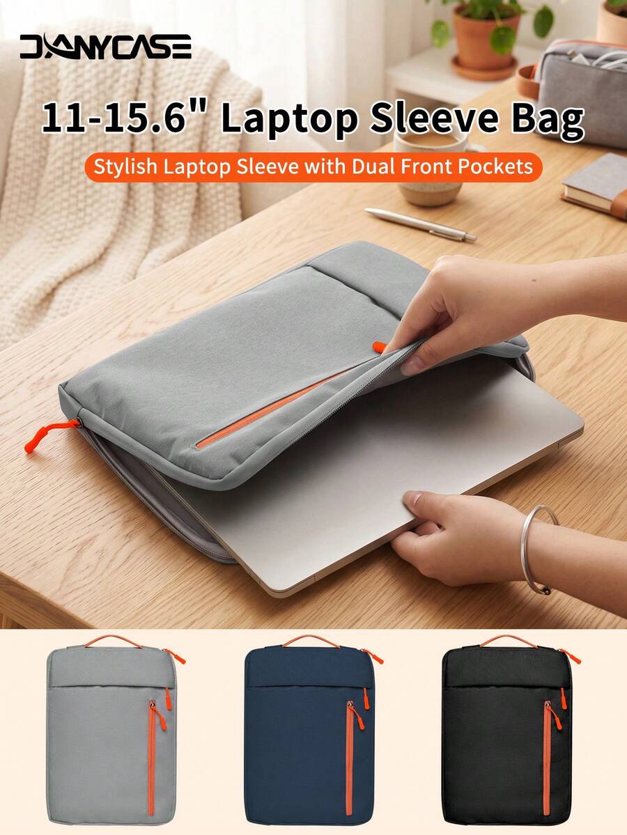 11-15.6 Inch Tablet & Laptop Sleeve, Compatible With Neo 13" A3404 Air 13.6 A2681 A3113 (A16) 11th 11" 10th 10.9", With Handle And Two Front Pockets Tablet Protective Case - View 1