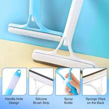 4-In-1 Glass Squeegee With Scrubber And Sprayer, 3-In-1 Window Cleaner, Multifunctional Handheld Window Squeegee, Sprays, Washes, And Wipes, For Windows, Tiles, Car Windshields, Mirrors, Bathroom Cleaning Tool, Kitchen, Bathroom, Home Household Items - Multicolor - View 5