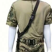 1pc Gun Sling Strap, Waist Belt Waist Chain Waist Band Multi-Functional Outdoor Cross-Body Tactical Strap For Water Gun - Multicolor - View 2