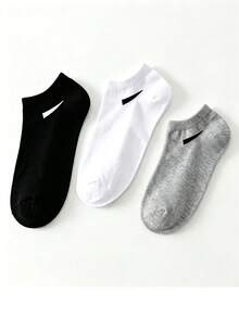 30/10 Pairs Men's Breathable Athletic Socks, Letter Print Crew Socks, Soft Stretch Cushioned Sports Socks For Running, Basketball, Gym & Daily Wear - A - View 21