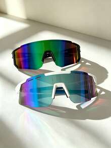 2PCS Women's Outdoor Cycling Gradient Color Windproof Fashion Sports Fashion Glasses Goggles - Gradient-goggles - View 12