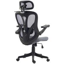 Ergonomic Office Chair With 3D Armrests And Adjustable Headrest, Mesh Office Chair, Gray - Dark Grey - View 7