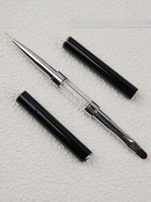 1pc Professional Dual-Ended Nail Art Structure Design Pen, French Extension Nail Line Pen, Nail Art Tool - Multicolor - View 2