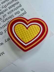 12‑Piece Passion Heartbeat Shoe Charms. Warm Heart‑Felt Vibe Shoe Pins, Easy To Install And Remove. Create Unique Shoe Looks - Multicolor - View 6