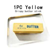Crispy Butter Stick Random Color Squeeze Toy, Non-Bouncing, Makes Crisp Sound When Pressed, Includes Blocks And Clay, Hard & Soft Texture Combination, Handmade Toy, Crispy Squeeze/Stress Relief Toy - Multicolor - View 13