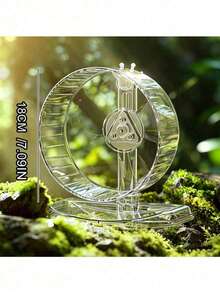 1pc Large Ultra-Quiet Hamster Running Wheel, Boredom Relief Self-Entertainment Toy, Golden Hamster Treadmill Roller Stand, Landscape Decoration Accessory - View 9