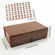 Travel Essential Mahjong Set: 144 Pieces, Durable Compact ABS Material - Classic Fun, Suitable For Travelers Aged 14 And Above, Mini Mahjong - Multicolor - View 4