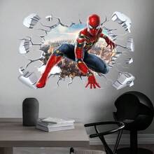 FIFA Spider-Man Wall Sticker Decal For Living Room Decor Background Wall, Removable, Suitable For Christmas Background Wall Decoration, Also Can Be Used As Birthday Gift - B - View 6