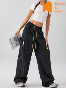 NBCT Women's Loose Outdoor Long Pants For Light Commute, Daily Wear, Hiking, Short Trips And Leisure - Black - View 1