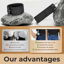 1pc Buckle‑Free Invisible Elastic Men's Belt With Tactical Metal Hook, Adjustable Stylish Waistband Fixation Accessory, Comfortable For Daily Commuting And Outdoor Use, Great Wearable Supply For Daily Outfit And Christmas Holiday Matching - Multicolor - View 8