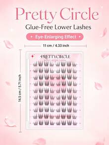 10-Row Glue-Free Segmented Clustered Upper Eyelashes, Suitable For Beginners, Lightweight And Natural Design, Soft And Comfortable To Wear, Easy To Apply, Natural Eye Makeup - C - View 8