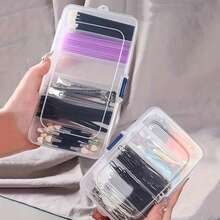 Transparent Hair Accessory Storage Box, Hair Ties, Elastic Clips, Hair Clips Organizer, Multi-Compartment Easy Classification Portable Travel Storage Box, Perfect Gift For Women, Girls, Birthday, Wedding, Gender Reveal Party, Back To School Season For Friends, Family, Colleagues - Multicolor - View 5