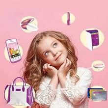 Kids Pretend Play Handbag Toy Set, Girls Purse With Toy Phone Wallet Keys, Simulation Role‑Play Dress‑Up Toy, Not Real Cosmetics, Holiday Birthday Gift For Toddler Girls - Multicolor - View 5