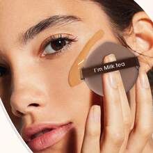 31/22Pcs Coffee All In One Makeup Tools Set , 22Pcs Makeup Brushes , 2Pcs Cushion Powder Puffs , 2Pcs Finger Cushion Powder Puffs , 2Pcs Mini Makeup Sponges , Bow Hairband , Eyelash Curler , Rhinestone Hair Claw , Daily Makeup Kit - Multicolor - View 9