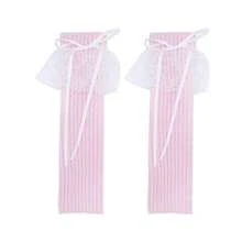 New Women's Autumn/Winter Ribbon Lolita Style Black Knee-High Socks, Long Socks, JK Knit White Leg Warmers For Girls - Multicolor - View 11