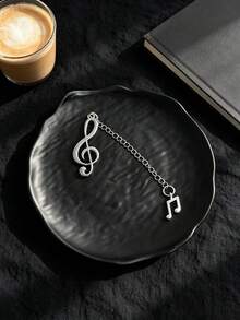 Treble Clef Music Note Metal Bookmark, Silver Chain Pendant Book Mark, Creative Musical Symbol Page Marker, Unique Reading Accessory - Multicolor - View 5
