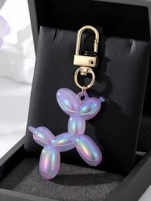 1pc Colorful Balloon Dog Keychain, Wallet Key Ring Pendant, Bag Charm Puppy Decor, Women's Car Key Ring Pendant, Valentine's Day Gift - Multicolor - View 20