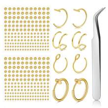 180pcs Waterproof Faux Piercing Set - Self-Adhesive Lip, Eyebrow, Nose And Navel Rings - 180pcs(1 Sticker) - View 28