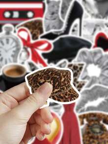50pcs Silver Millennium Stickers For Adults Teens Sticker Enthusiasts Scrapbooking Journaling Laptops Skateboards More, Add A Fun Touch To Your Devices! - A - View 6