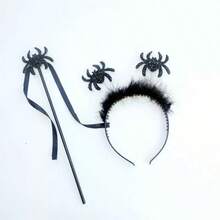 1pc/Set Halloween Bat And Spider Magic Wand Set, Wand Headband, Animal Headband Hair Accessories, Party Costume Styling - Multicolor - View 15