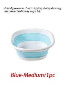 1/2pcs Multi-Functional Foldable Silicone Basin, Foot Bath Basin, Foot Soaking Basin, Foot Care Foldable Basin - Multicolor - View 14