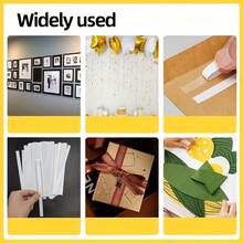 200pcs Self-Adhesive Strips | Tear-Resistant Double-Sided Tape, Suitable For Arts & Crafts, Scrapbooking, Projects And Office Supplies, Durable PVC Material - Multicolor - View 4