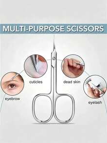 1pc Russian Style Nail Clipper, Curved Nail Clipper, Manicure & Pedicure Tool, Professional Stainless Steel Cuticle Trimmer - Multicolor - View 4