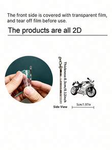 Llavero plano 2D con diseño de motocicleta, colgante para mochila, adecuado para llaves de coche, mochilas, regalos para fiestas de vuelta al colegio, regalos para amigos, compañeros de clase, entusiastas de motocicletas - Multicolor - Ver 3