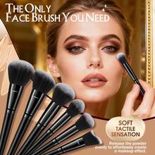 25pcs And 1pc Gift Makeup Brushes Set, Soft Dense Cosmetic Brushes For Foundation Powder Blush Eyeshadow Concealer Contour Highlight, Complete Face & Eye Makeup Brush Kit, Handles For Makeup Beginners And Daily & Party Makeup Application - Multicolor - View 8