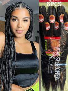 6pcs EZ Large Braid Flame Retardant Fiber African Dreadlocks1 Crochet Hook - Multicolor - View 12