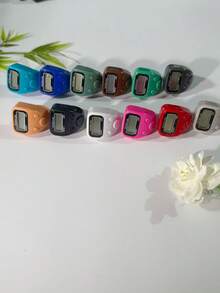 New Thumb Electronic Tally Counter, Button Battery Powered, High-Definition Digital Display Screen, Compact And Portable Prayer Counting Device, Multiple Colors Available, Handheld Prayer Counter - Multicolor - View 10