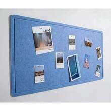 1pc Rectangular Felt Bulletin Board Multi-Function Message Board Minimalist Display Board - 1PC - View 1