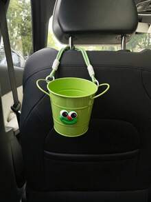Desktop And Hanging Trash Bins,Creative Car Dustbin, Back Seat Hanging Cute & Funny Car Garbage Bin, Storage Box,Waste Basket,Car Interior Storage Organizer, Car Accessories,Essential For Dormitory Kitchen,Christmas And Halloween Gifts - Multicolor - View 7